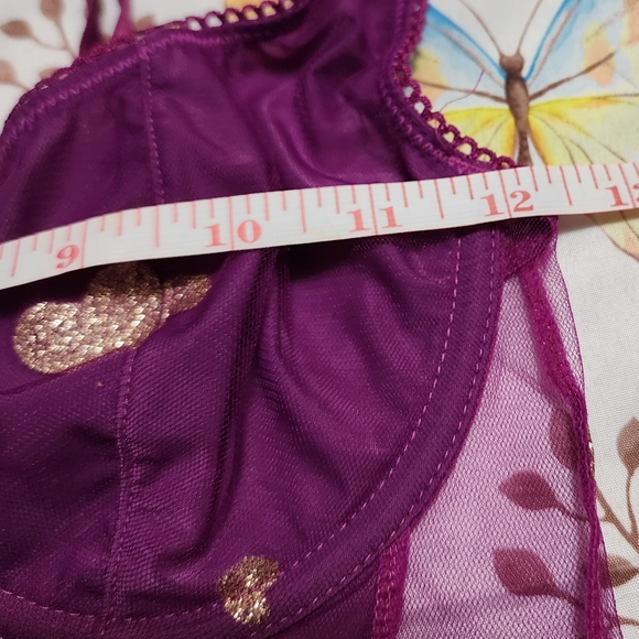 Womens Out From Under by UO Magenta Bustier Lingerie Top Size Medium - Picture 7 of 11